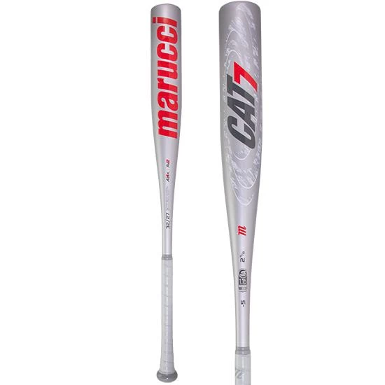 Marucci CAT 7 Silver (-5) USSSA Baseball Bat: MSBC725S